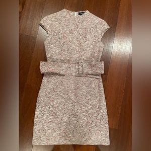 Theory like new red/maroon tweed dress